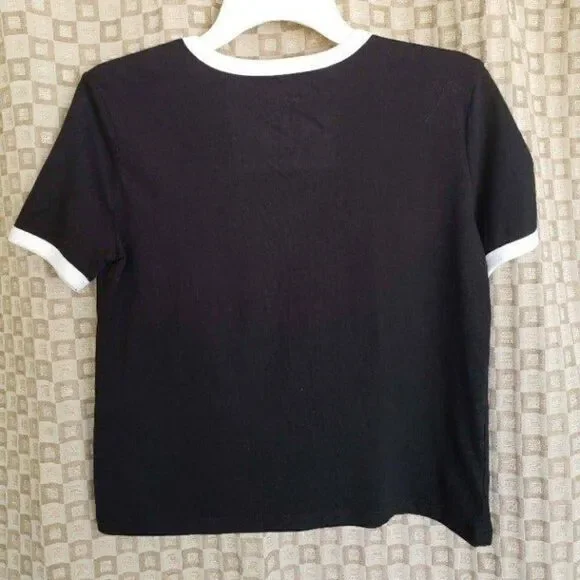 Women's Dream On Baby Y2K Cropped Tee Size L Retro Vibes Perfect Festival - Picture 3 of 5